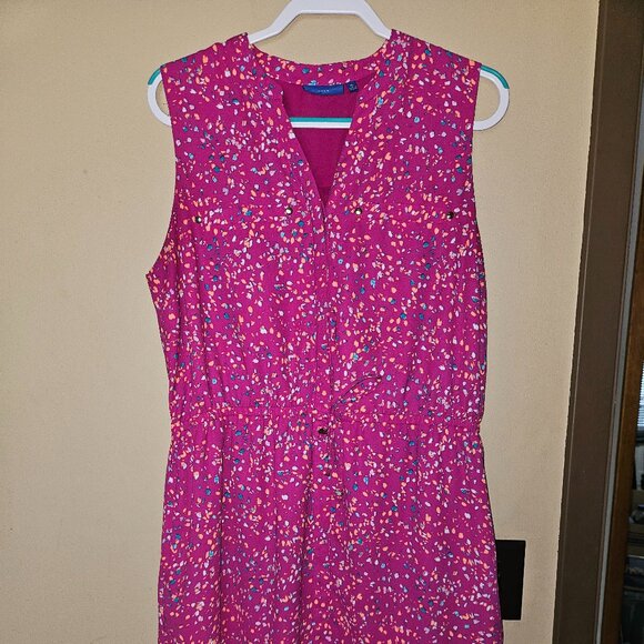 Apt. 9 Pink Confetti Sleeveless High/Low Dress XL with Pockets - Picture 1 of 7